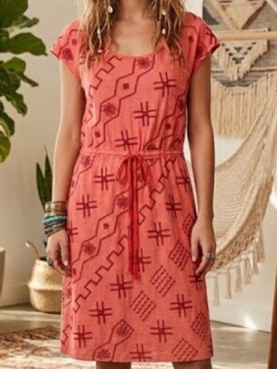 Johnny Was Dresses & Skirts - Johnny Was JWLA Coral Embroidered Tie Waist Dress Medium Boho